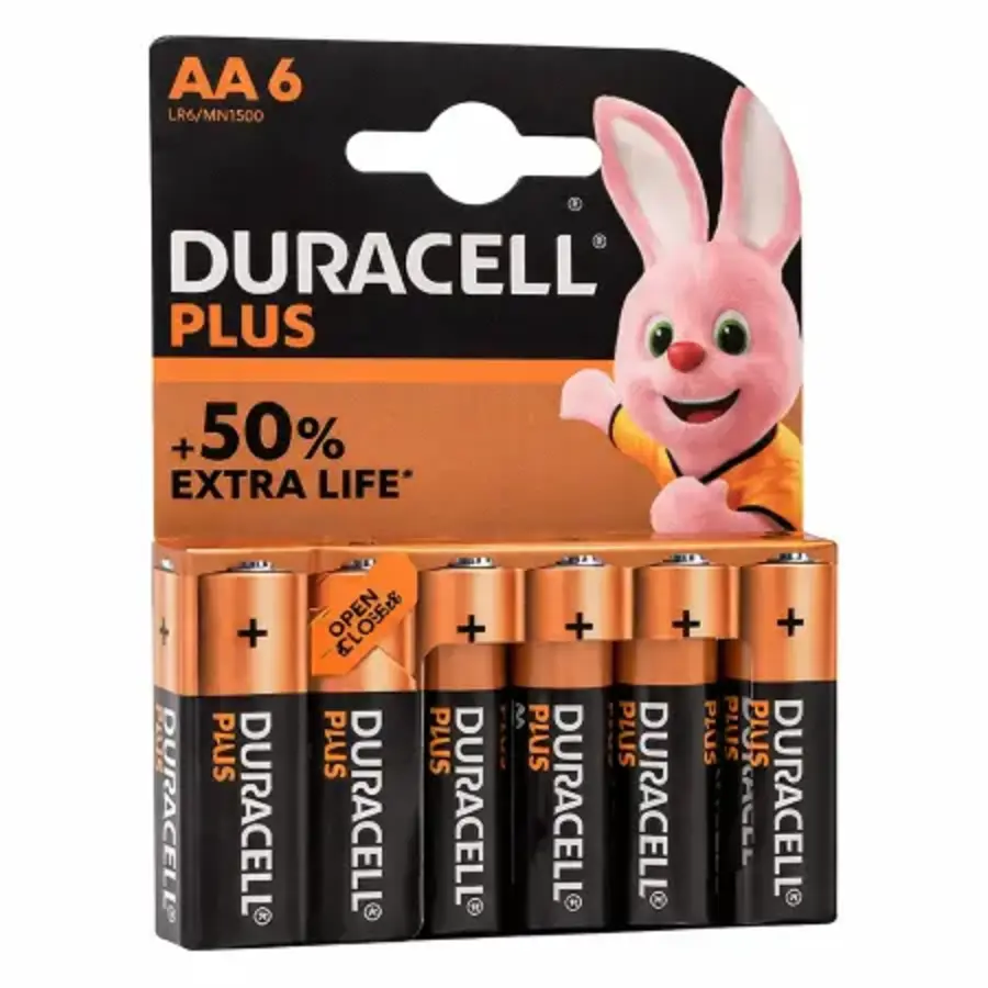 Duracell Plus Power Battery Aa6